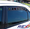 Rexpeed Black Rear Window Vent Set - EVO 8/9