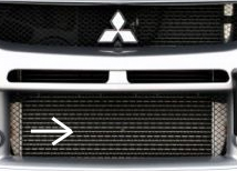 Mitsubishi OEM Front Lower Grille - EVO 9
