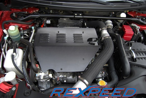 Rexpeed Carbon Fiber Engine Cover - EVO X