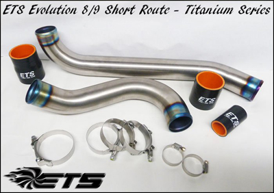 ETS Titanium Upper Intercooler Piping - EVO 8/9