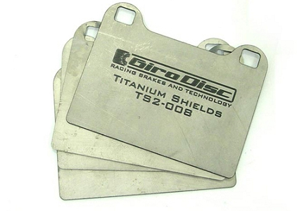 Girodisc Rear Titanium Pad Shields - EVO 8/9