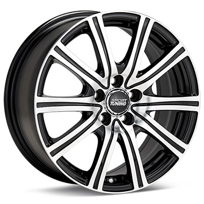 Sport Tuning Machined with Black Accent set of 4 Wheels - Lancer Ralliart