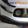 Rexpeed V-Style Carbon Front Splitter Covers - EVO X