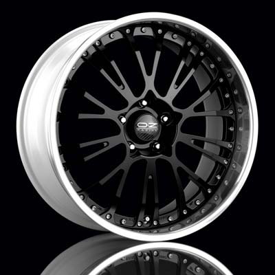 O.Z Botticelli III Black w/Polished Lip Forged 19" Rims Set (4) EVO X