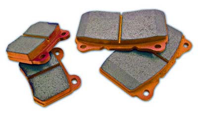 WORKS WRP Orange Rear Brake Pads- EVO X