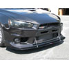 APR Carbon Fiber Front Splitter with Rods - EVO X w/Factory Aero Lip