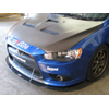 APR Front Splitter w/Rods - Lancer Ralliart 2009+