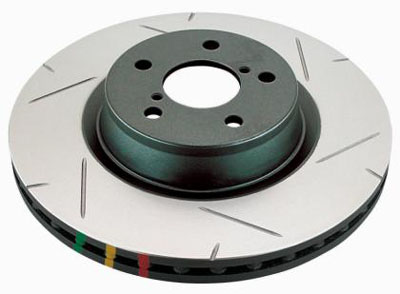 DBA Rear Slotted 4000 Series Rotors - 2008-2014 EVO X