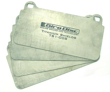 Girodisc Front Titanium Pad Shields - EVO 8/9