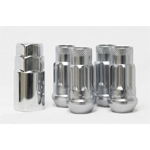 Muteki SR48 Black Open End Locking Lug Nut Set of 4 - 12x1.50 48mm 