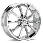 Lorenzo Chrome Plated Set of 4 Wheels - Evo X