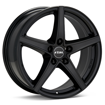 Rial R10 Black Painted Set of 4 Wheels - Lancer Ralliart