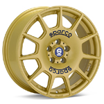 Sparco Gold Painted Set of 4 Wheels - Lancer Ralliart