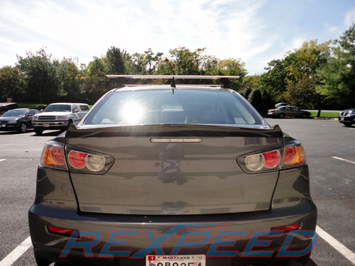 Rexpeed Type-C Carbon Fiber Trunk Spoiler - Evo X