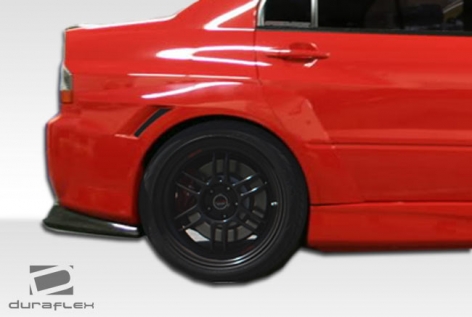 Extreme Dimensions Duraflex VT-X Wide Body Rear Fender Flares - 2 Piece - Evo 8/9