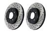 StopTech Slotted & Drilled Sport Brake Rotors FRONT- EVO X