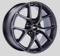 BBS SR 18x8 5x100 ET48 Satin Grey Wheels -70mm PFS/Clip Required