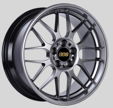 BBS RG-R 19x8.5 5x114.3 ET18 Diamond Black Wheels -82mm PFS/Clip Required