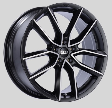 BBS XA 18x8.5 5x114.3 ET45 Satin Black Diamond Cut Face Wheels -82mm PFS/Clip Required