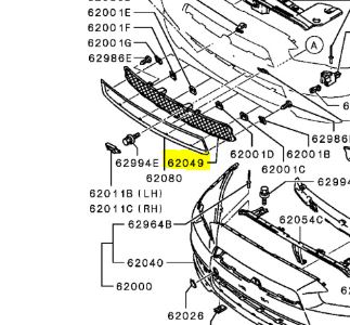 OEM Front Bumper Grille