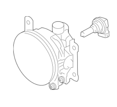 Fog Lamp Assembly - Mitsubishi (8321A668)