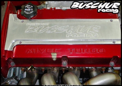 Buschur Racing Evo Spark Plug Cover (Raw Billet) - EVO 8/9