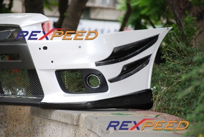 Rexpeed V-Style Carbon Fiber Canards - EVO X