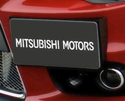 Mitsubishi OEM Front License Plate Mounting Bracket Kit - EVO X / Ralliart