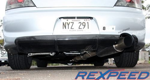 Rexpeed Carbon Fiber Rear Diffuser - EVO 8/9