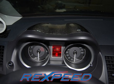 Rexpeed Carbon Fiber Crown Meter Cover - EVO X