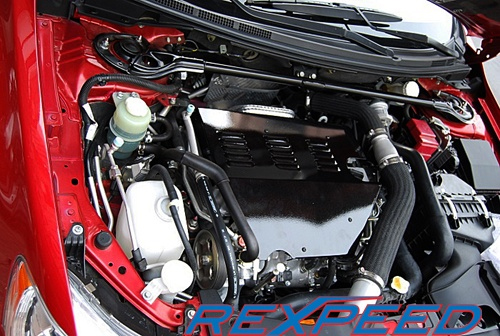 Rexpeed Black Engine Cover - EVO X