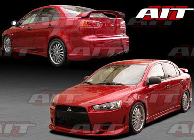 AIT Racing C-Weapon Style 4pc Complete Body Kit - Lancer 2007-2009