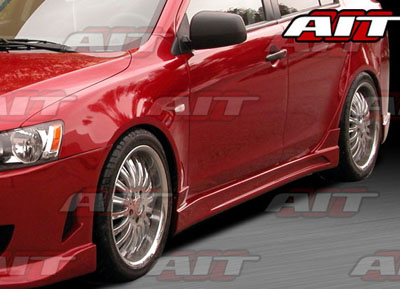 AIT Racing C-Weapon Style Side Skirts - Lancer 2008-2012