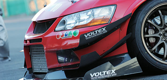 Voltex Carbon Twin Canards - EVO 8/9 for the Voltex Cyber Front Bumper