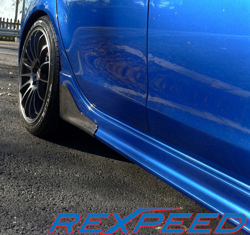 Rexpeed Carbon Fiber Side Spats - Ralliart / Lancer GTS 2009