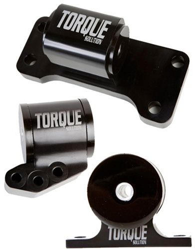 Torque Solution Billet Aluminum 3 Piece Engine Mount Kit - EVO 8/9 5 Speed