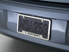 Mitsubishi OEM License Plate Frame - Lancer GTS, ES, DE 2008+