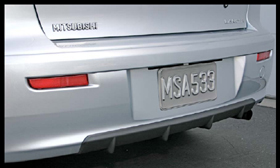 Mitsubishi OEM Rear Bumper Diffuser - Lancer GTS, ES, DE 2008+
