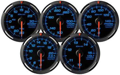 Defi Blue Racer 60mm PSI Oil Temperature Gauge