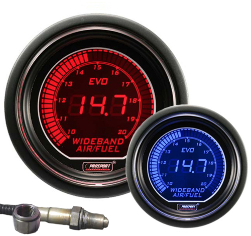 ProSport EVO Series 52mm Digital Wideband AFR Kit Blue/Red