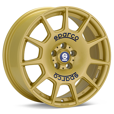 Sparco Gold Painted Set of 4 Wheels - Lancer Ralliart
