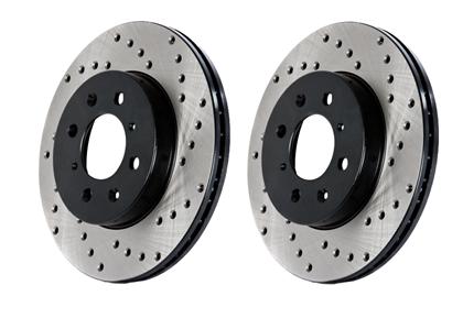 Stoptech Front Drilled Sportstop Rotors - 2008-2014 Evo X