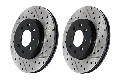 StopTech Slotted & Drilled Sport Brake Rotors REAR- EVO X