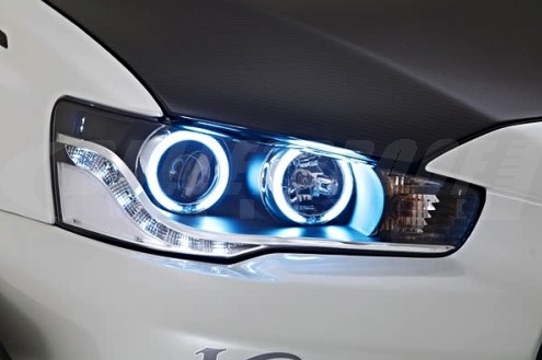 Varis LED CCFL HID Angel Eye Headlights for Mitsubishi EVO X 2014 Version Ultimate