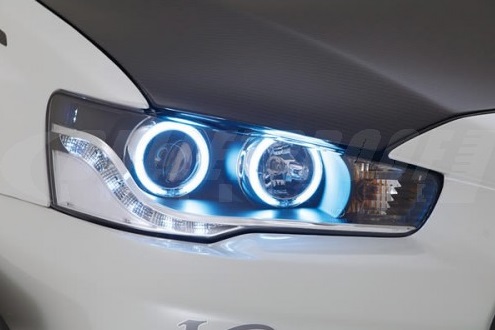 Varis Ver. Ultimate LED CCFL Angel Eyes Headlights for Mitsubishi EVO X 2014 Version Ultimate
