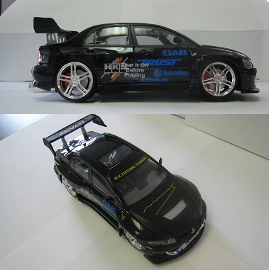 Limited Edition 2003 Lancer EVO 8 Mini Black Car **ONLY 1 LEFT AVAILABLE!**