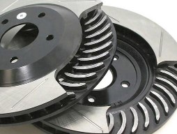 StopTech Power Slot Cryo Slotted Front Rotors - EVO X