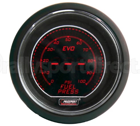 ProSport Fuel Pressure Digital Electronic w/ Sender Red