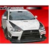 VIS Racing Rally Style Carbon Fiber Front Lip - EVO X