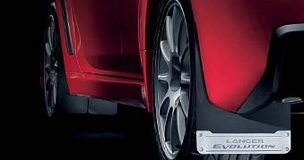 Mitsubishi OEM Evolution Mud Flaps : EVO X Shipped to Australia